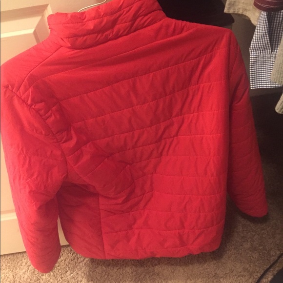 Red puffer jacket - Picture 2 of 3